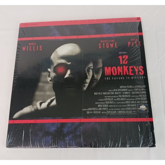 12 Monkeys Laserdisc Movie 1996 MCA Universal Bruce Willis, Madelaine Stowe EX - Picture 10 of 12